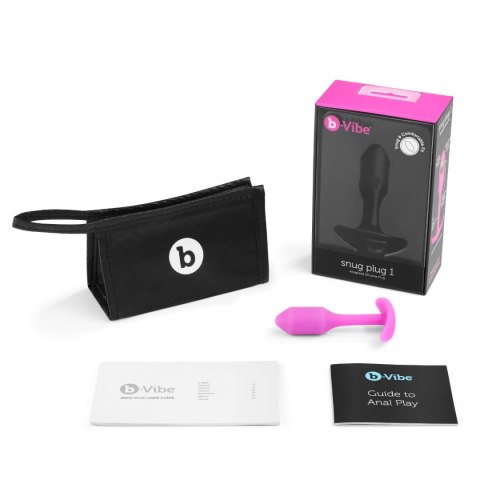 Korek analny Snug Plug 1 Fuchsia b-Vibe B-Vibe