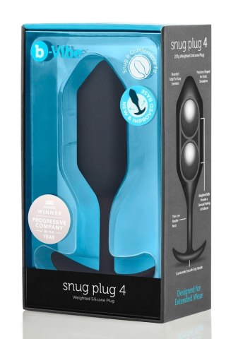 Korek analny Snug Plug 4 Black b-Vibe B-Vibe