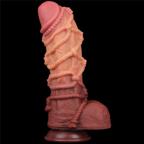 Dildo teksturowane 27x7.7cm Dual layered Platinum Silicone Cock with Rope LOVETOY
