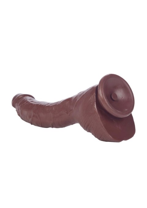 Dildo Realistyczne Gumowe Brązowe-SCALA
