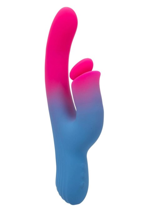 Wibrator Posuwisty Króliczek Trzysilnikowy Silikonowy IPX7 USB - Dual Stimulator Thrusting Vibrator