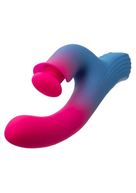 Wibrator Posuwisty Króliczek Trzysilnikowy Silikonowy IPX7 USB - Dual Stimulator Thrusting Vibrator
