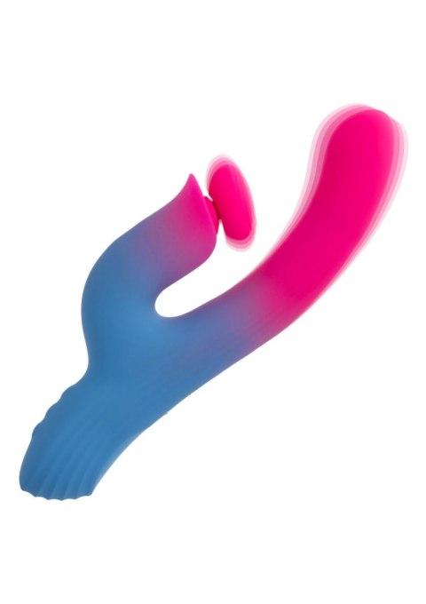 Wibrator Posuwisty Króliczek Trzysilnikowy Silikonowy IPX7 USB - Dual Stimulator Thrusting Vibrator