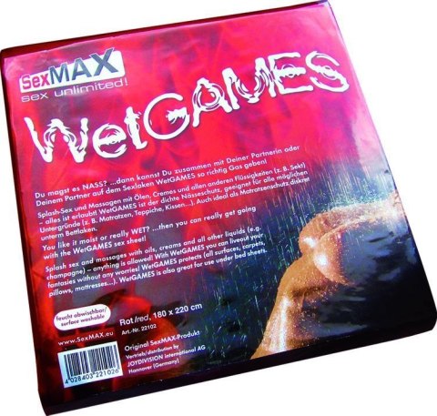 Joy Divison Sexmax Wetgames Sex-Laken Prześcieradło Czarne JoyDivision JoyDivision