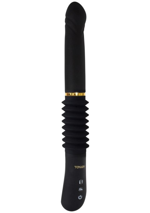 Wibrator Pchający Typu Thruster Z Trzonem Harmonijkowym Czarny – Magnum Opus Thruster Black