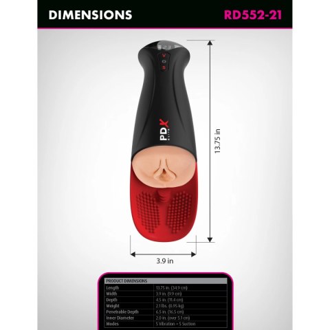 Masturbator Fuck-O-Matic XL - Light PDX Elite Pipedream