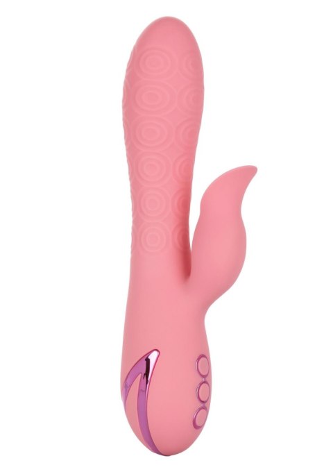 Króliczek Z Obrotowym Trzonem I Stymulatorem Języczkowym Różowy - PASADENA PLAYER PINK CALIFORNIA DREAMING®