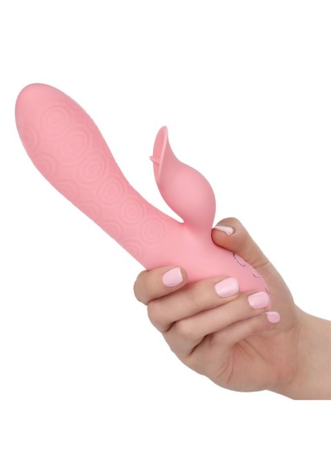 Króliczek Z Obrotowym Trzonem I Stymulatorem Języczkowym Różowy - PASADENA PLAYER PINK CALIFORNIA DREAMING®