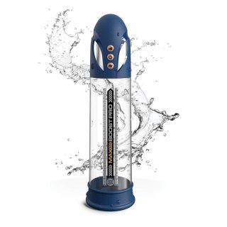 Pompka do penisa Max Boost Pro Flow - Blue/Clear Pump Worx Pipedream
