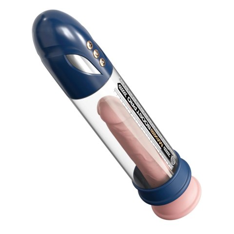 Pompka do penisa Max Boost Pro Flow - Blue/Clear Pump Worx Pipedream