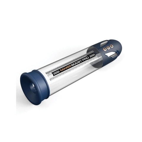 Pompka do penisa Max Boost Pro Flow - Blue/Clear Pump Worx Pipedream