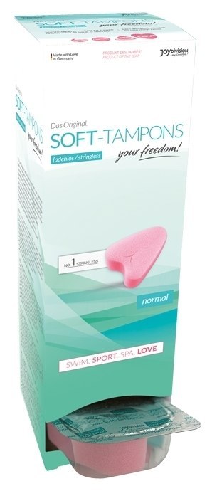 Tampony Bez Sznurka Soft Tampons Normal 10szt. JoyDivision