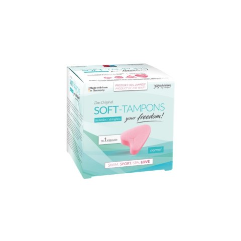 Tampony Bez Sznurka Soft Tampons Normal 3 Sztuki JoyDivision JoyDivision