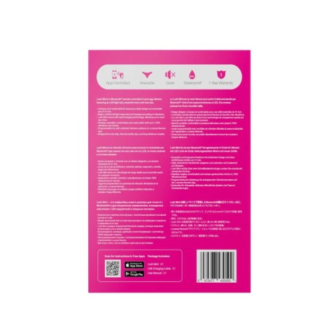 Jajeczko wibrujące różowe Lovense Lush Mini