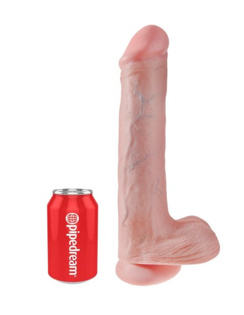 Dildo winylowe cieliste 33cm King Cock