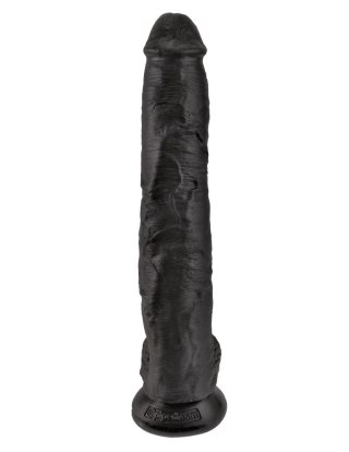 Dildo z przyssawką czarne 35cm King Cock