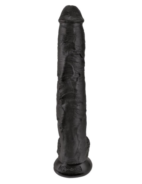 Dildo z przyssawką czarne 35cm King Cock