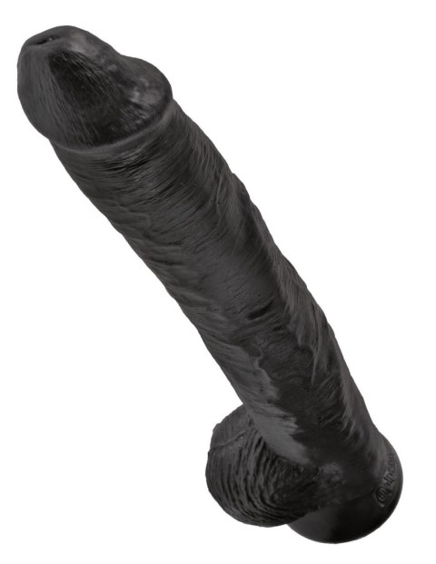 Dildo z przyssawką czarne 35cm King Cock