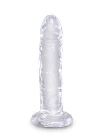 Dildo Z Przyssawką Bezbarwne 18,4 cm-King Cock