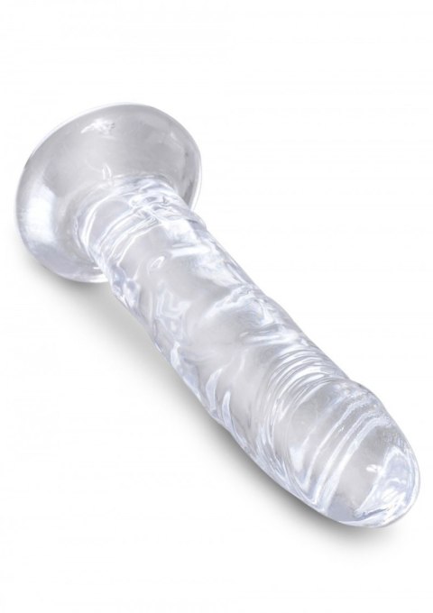 Dildo Z Przyssawką Bezbarwne 18,4 cm-King Cock