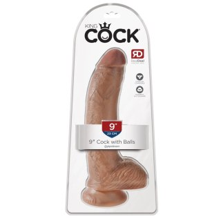 Dildo realistyczne naturalne 23cm King Cock Pipedream
