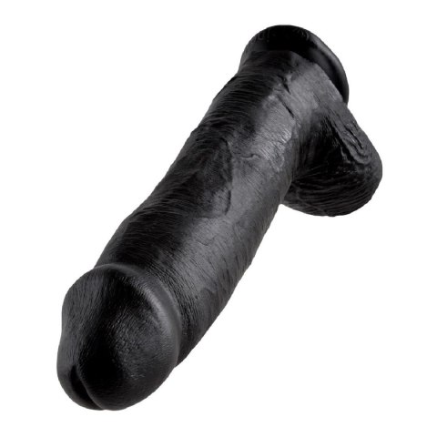Dildo realistyczne czarne 31cm King Cock Pipedream