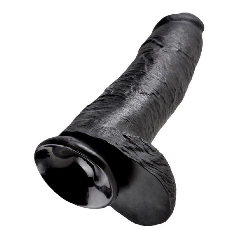Dildo realistyczne czarne 31cm King Cock Pipedream
