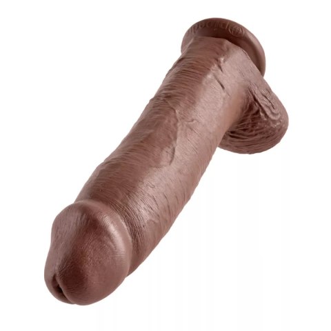 Dildo realistyczne brązowe 31cm King Cock Pipedream