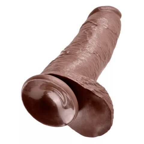 Dildo realistyczne brązowe 31cm King Cock Pipedream