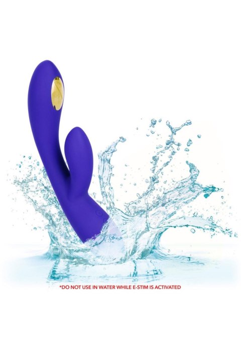 Potężny Wibrator Króliczek Wand Silikon Medyczny Ultra Cichy Błękitny - Estim Dual Wand Blue