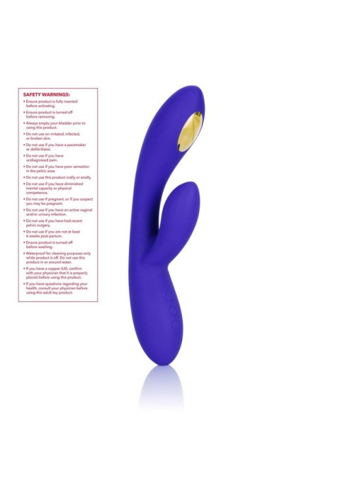 Potężny Wibrator Króliczek Wand Silikon Medyczny Ultra Cichy Błękitny - Estim Dual Wand Blue