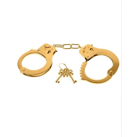 Kajdanki Metal Cuffs Fetish Fantasy Gold Pipedream