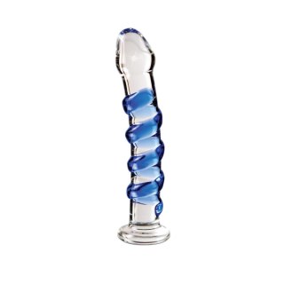 Dildo szklane żebrowane przeźroczyste 17.8cm No.5 Massager Icicles Pipedream