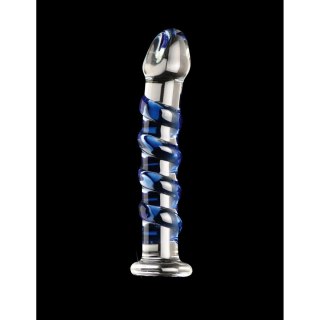 Dildo szklane żebrowane przeźroczyste 17.8cm No.5 Massager Icicles Pipedream