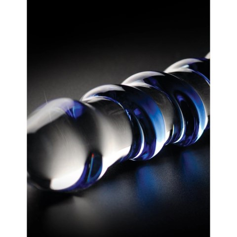 Dildo szklane żebrowane przeźroczyste 17.8cm No.5 Massager Icicles Pipedream