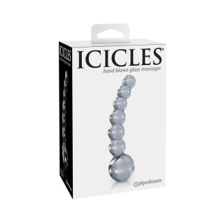 Dildo szklane kulki przeźroczyste No.66 Transparent Icicles Pipedream