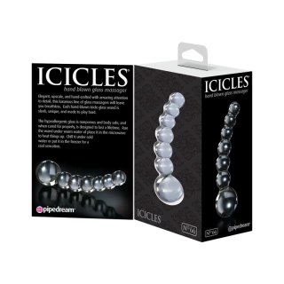 Dildo szklane kulki przeźroczyste No.66 Transparent Icicles Pipedream
