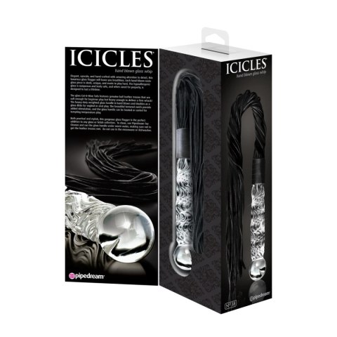 Luksusowy szklany pejcz No.38 Glass Whip Icicles Pipedream