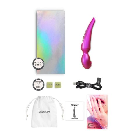 Stymulator Łechtaczki Pleaser Iridescent Berry 5 Trybów 8 Intensywności USB Ładowany - Pleaser