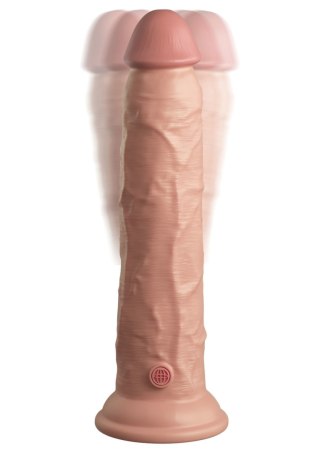 Sterowany Pilotem Miękki Silikonowy Wibrator Z Twardszym Rdzeniem 9 Inch Dual Density Vibe Cock Light King Cock King Cock