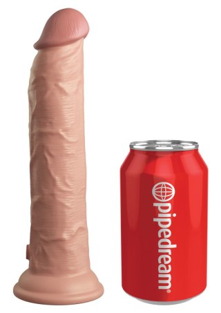 Sterowany Pilotem Miękki Silikonowy Wibrator Z Twardszym Rdzeniem 9 Inch Dual Density Vibe Cock Light King Cock King Cock