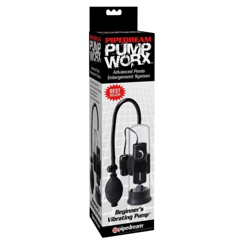 Wibrująca pompka do penisa Beginner's Vibrating Pump - Pump Worx Pipedream
