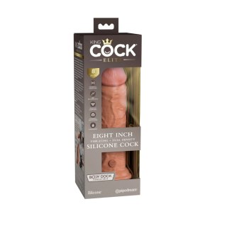 Wibrujące Dildo King Cock Elite Silicone Dual Density Cock 8 Pipedream King Cock