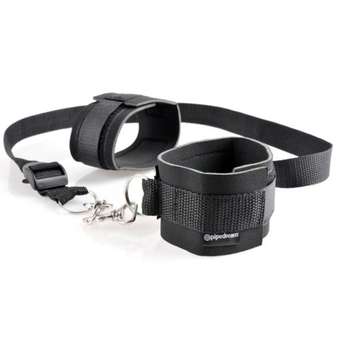Zestaw do krępowania Cuff & Tether Set - Black Fetish Fantasy Series Pipedream