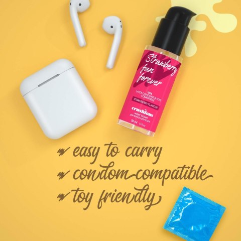 Lubrykant smakowy truskawkowy CRUSHIOUS STRAWBERRY 50ml