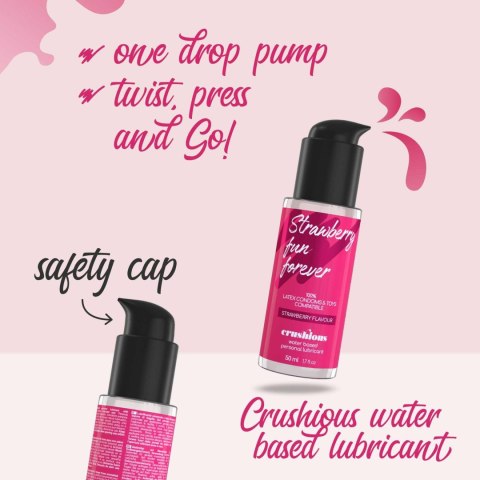 Lubrykant smakowy truskawkowy CRUSHIOUS STRAWBERRY 50ml