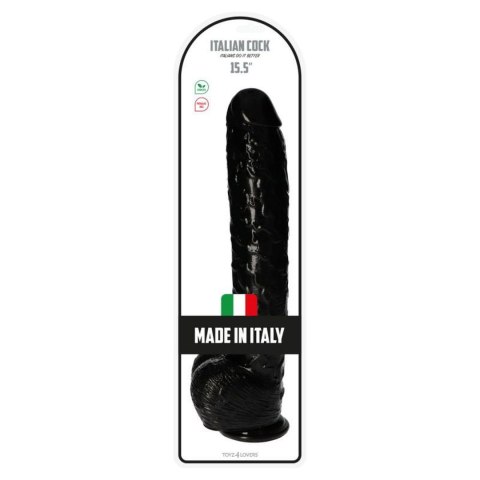 Dildo PVC czarne 40x7cm Italian Cock MSX Distribution S.r.l.
