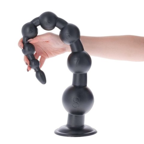 Korek analny kulkowy czarny 58.5cm MSX