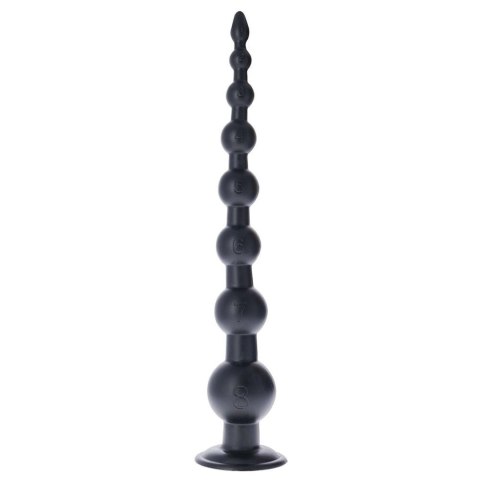 Korek analny kulkowy czarny 58.5cm MSX