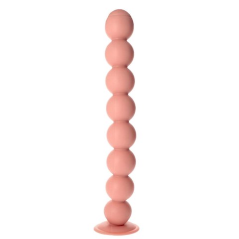 Korek analny kulkowy beżowy 58cm MSX